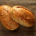 Brown bun with seeds
