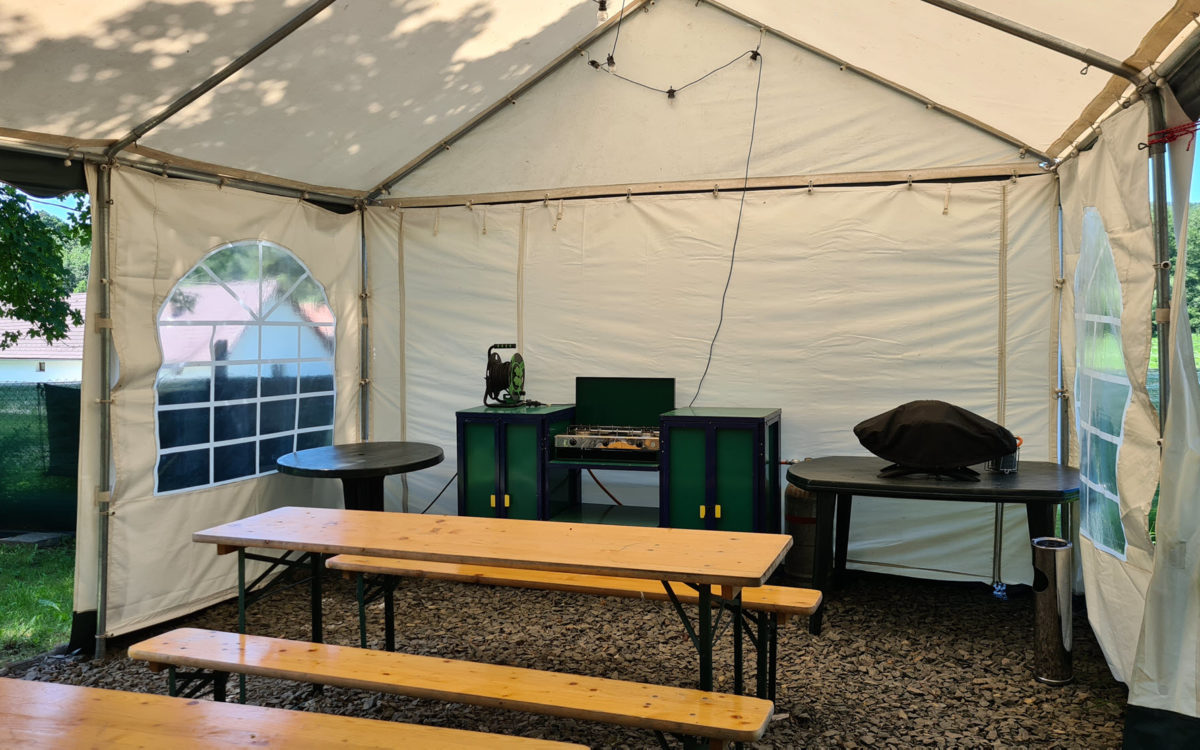 Gemeinschaftsbereich des Campingplatzes